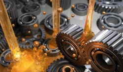 Lubricant and Gears - 3D Rendering